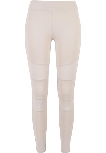 Urban Classics Damen Ladies Tech Mesh Leggings Yoga Pants, Warmgrey, M von Urban Classics