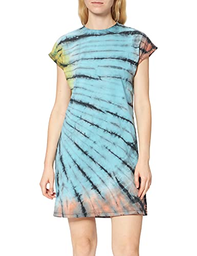 Urban Classics Damen Ladies Tie Dye Dress Kleid, Black, M von Urban Classics