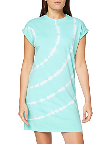 Urban Classics Damen Ladies Tie Dye Dress Kleid, aquablue, M von Urban Classics