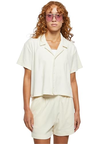 Urban Classics Damen Ladies Towel Resort Shirt Hemd, Palewhite, Medium von Urban Classics