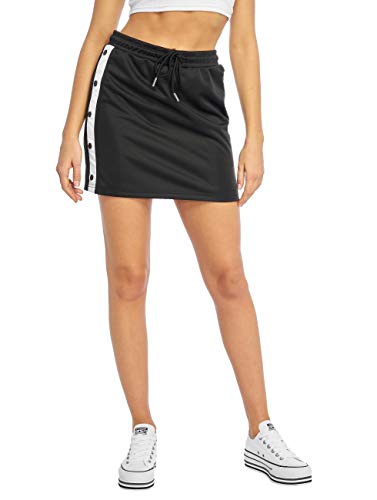 Urban Classics Damen Ladies Track Skirt Rock, blk/wht/blk, S von Urban Classics