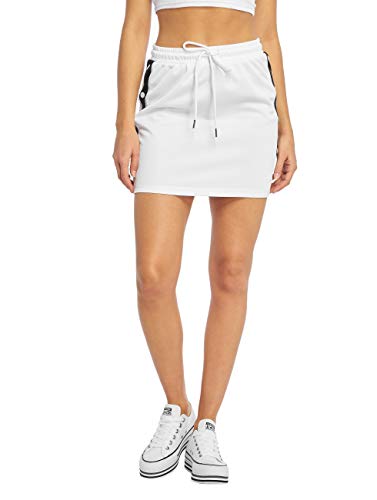 Urban Classics Damen Ladies Track Skirt Rock, White (Wht/Blk/Wht 00863), S EU von Urban Classics