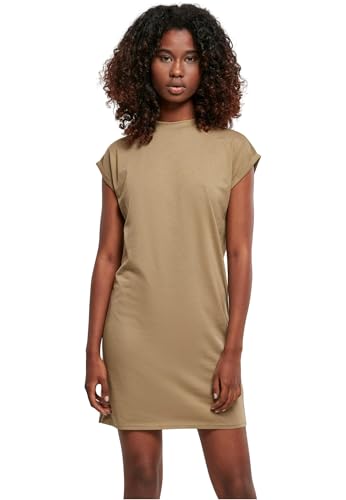 Urban Classics Damen Ladies Turtle Extended Shoulder Dress Kleid, Khaki, XL EU von Urban Classics