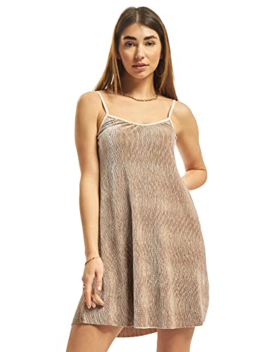 Urban Classics Damen Ladies Velvet Slip Dress Kleid, Beige (Beige 00003), S EU von Urban Classics