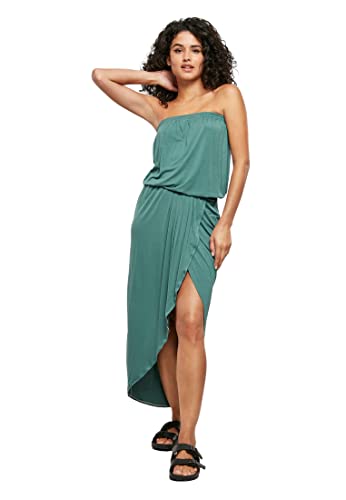 Urban Classics Damen Ladies Viscose Bandeau Dress Kleid, paleleaf, 3XL von Urban Classics