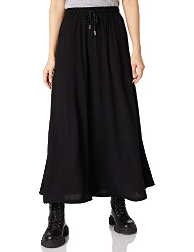 Urban Classics Damen Ladies Viscose Midi Skirt Rock, Black, 3XL von Urban Classics