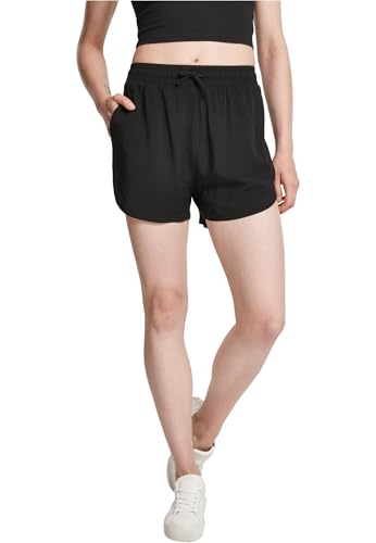 Urban Classics Ladies Viscose Resort Shorts Black S von Urban Classics