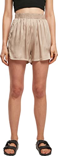 Urban Classics Damen TB5007-Ladies Viscose Satin Resort Klassische Shorts, softtaupe, L von Urban Classics