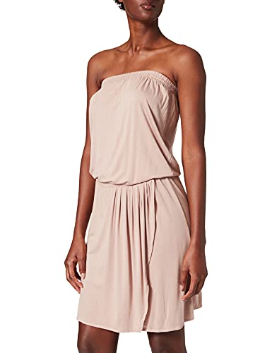 Urban Classics Damen TB4368-Ladies Viscose Short Bandeau Dress Lässiges Kleid, duskrose, 3XL von Urban Classics