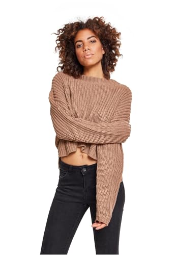 Urban Classics Damen Strickpullover Wide Oversize, Größe:3XL, Farbe:Taupe von Urban Classics