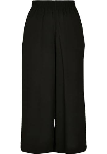 Urban Classics Damen Ladies Wide Viscose Culotte Freizeithose, Black, XL von Urban Classics
