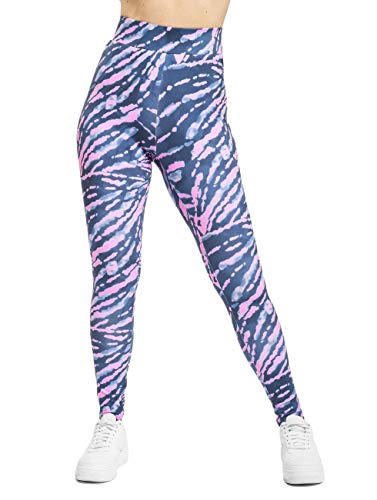 Urban Classics Damen TB3443-Ladies High Waist Tie Dye Leggings Klassische Hose, darkshadow/pink, L von Urban Classics