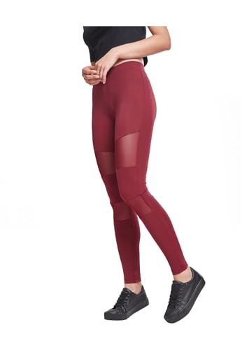 Urban Classics Damen Ladies Tech Mesh Leggings Leggings, Port, 4XL von Urban Classics