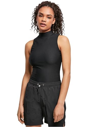 Urban Classics Damen Mouwloze geribbelde coltrui voor Dames Unterw sche, Schwarz, 4XL EU von Urban Classics