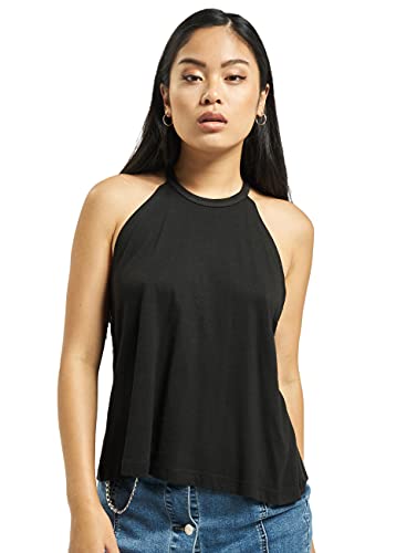 Urban Classics Damen TB1903-Ladies Neckholder Tanktop Top, Schwarz (Black 00007), X-Large von Urban Classics