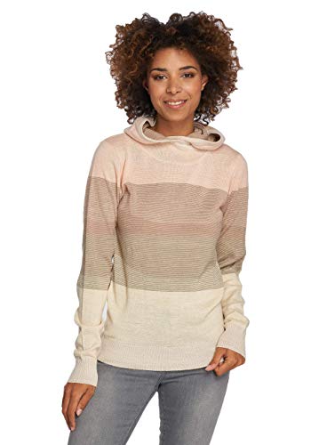 Urban Classics Damen TB1821-Ladies Multicolored High Neck Hoody Pullover, Rose/Multicolor, XXL von Urban Classics