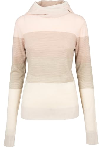 Urban Classics Damen TB1821-Ladies Multicolored High Neck Hoody Pullover, Rose/Multicolor, XXL von Urban Classics