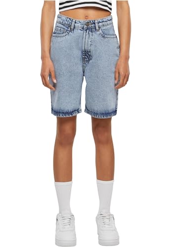 Urban Classics Damen Shorts Ladies 90`s Bermuda, Denim Bermudashorts für Frauen, im Retro-Style, tinted lightblue washed, 36 von Urban Classics