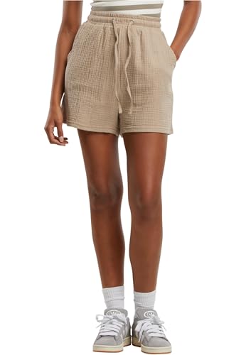 Urban Classics Damen Shorts Ladies Musselin Shorts, Kurze Hose aus Musselin-Stoff für Damen, lockere Passform, Größen XS - 5XL Urban Classics Damen Shorts Ladies Musselin Shorts, Kurze Hose aus Musselin-Stoff für Damen, lockere Passform, Größen XS - 5XL von Urban Classics