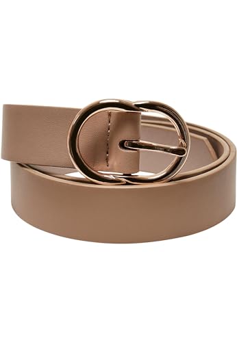 Urban Classics Damen Small Ring Buckle Belt beige/gold, L von Urban Classics