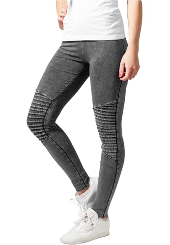 Urban Classics Damen Ladies Denim Jersey Leggings, Darkgrey, S von Urban Classics