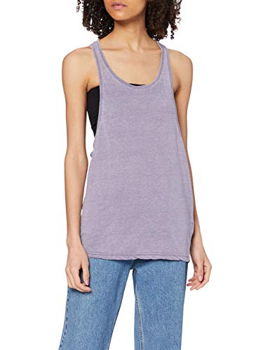 Urban Classics Damen Sport T-Shirt Ladies Loose Burnout Tanktop blau (Denimblue) Large von Urban Classics