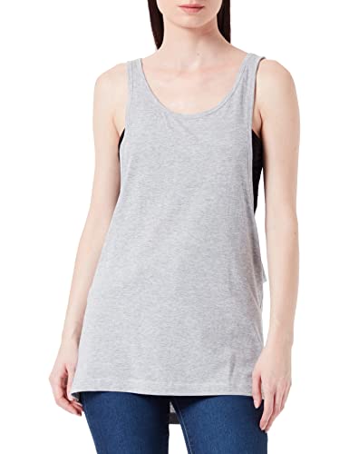 Urban Classics TB358 Damen Sport T-Shirt Ladies Loose Tanktop grau (Grey) Medium von Urban Classics