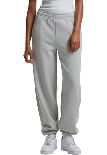 Urban Classics Ladies Fluffy Sweatpants lightasphalt, L von Urban Classics