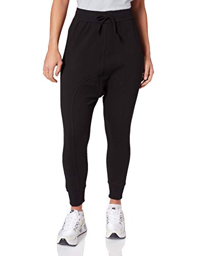 Urban Classics Damen Ladies Light Fleece Sarouel Pant Sporthose, Schwarz (Black 7), 36 (Herstellergröße: S) von Urban Classics