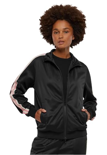 Urban Classics Damen Sportjacke Ladies Retro Track Jacket, Trainingsjacke im Retro-Stil für Frauen, erhältlich in verschiedenen Farbvarianten, Größen XS-5XL von Urban Classics