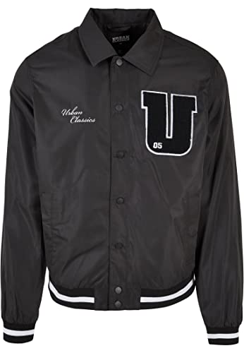 Urban Classics Damen Sports College Jacket Jacke, Black, 4XL von Urban Classics