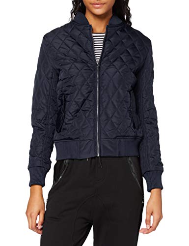 Urban Classics Damen Diamond Quilt Nylon Jacket Jacke, Navy, XS von Urban Classics