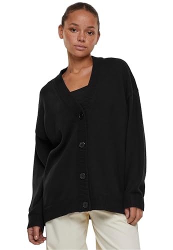 Urban Classics Damen TB6079-Ladies Big Oversized Cardigan Strickjacke, Black, 4XL von Urban Classics