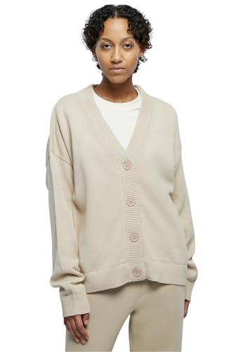 Urban Classics Damen TB6079-Ladies Big Oversized Cardigan Strickjacke, wetsand, 5XL von Urban Classics