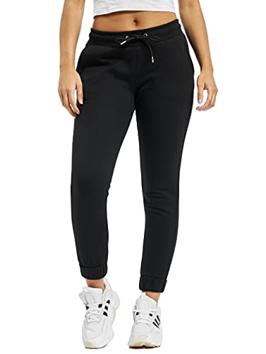 Urban Classics Damen Sweat Sporthose, Schwarz (Black 00007), W27 (Herstellergröße: S) von Urban Classics