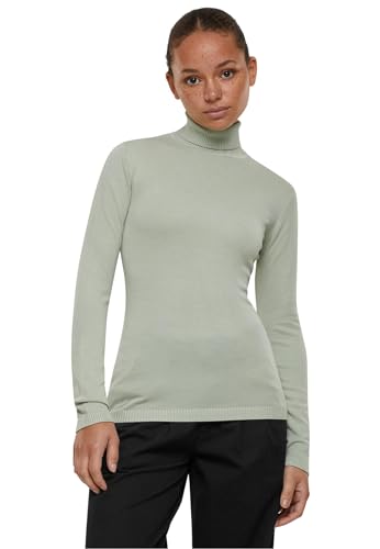 Urban Classics Damen TB6115-Ladies Knitted Turtleneck Sweater Sweatshirt, softsalvia, L von Urban Classics