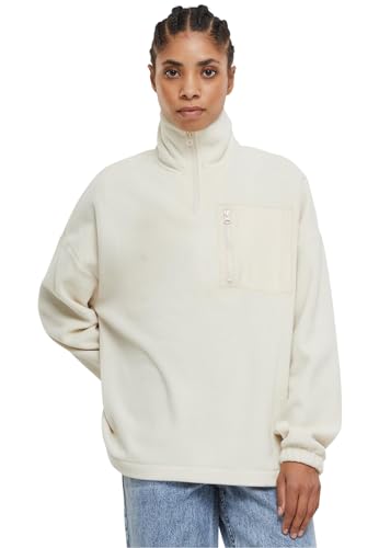 Urban Classics Damen TB6086-Ladies Polar Fleece Troyer Sweatshirt, Sand, M von Urban Classics