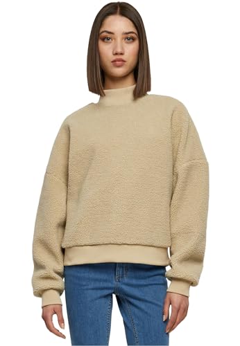 Urban Classics Damen TB6089-Ladies Sherpa Crewneck Sweatshirt, wetsand, M Urban Classics Damen TB6089-Ladies Sherpa Crewneck Sweatshirt, wetsand, M von Urban Classics