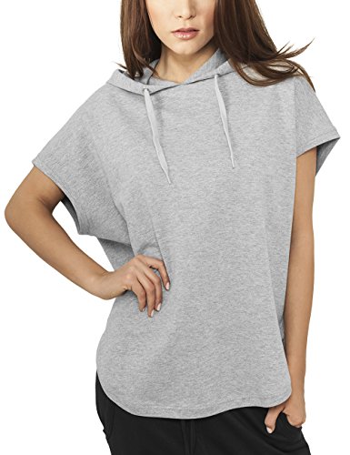 Urban Classics Damen Sweatshirt Ladies Sleeveless Terry Hoody grau (Grau) X-Small von Urban Classics