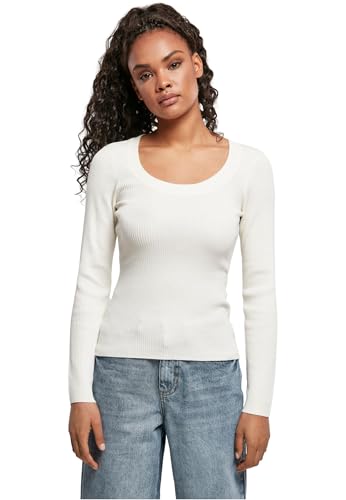 Urban Classics Damen Sweatshirt Ladies Wide Neckline Sweater whitesand XS von Urban Classics