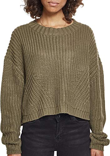 Urban Classics Damen Ladies Wide Oversize Sweater Sweatshirt von Urban Classics