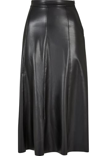 Urban Classics Damen TB5486-Ladies Synthetic Leather Midi Skirt Rock, Black, 4XL von Urban Classics