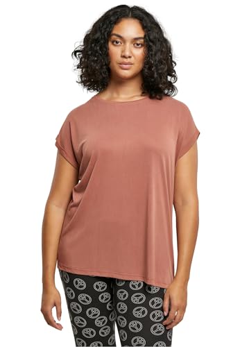Urban Classics Damen T-Shirt 77% Modal 23% Polyester Terrakotta S von Urban Classics