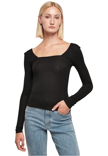 Urban Classics Ladies Rib Squared Neckline Longsleeve Männer Langarmshirt schwarz M Urban Classics Ladies Rib Squared Neckline Longsleeve Männer Langarmshirt schwarz M von Urban Classics