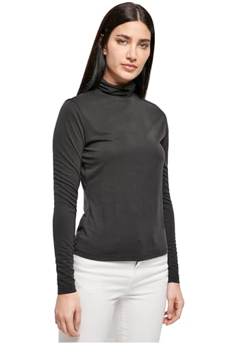 Urban Classics Damen T-Shirt Ladies Modal Turtleneck Longsleeve Black XL von Urban Classics