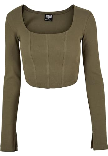 Urban Classics Damen T-Shirt Olive 3XL von Urban Classics