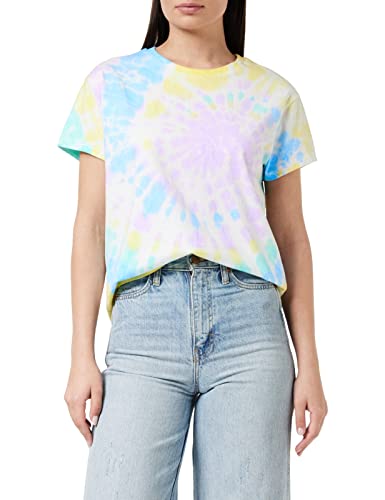 Urban Classics Damen T-shirt dames tie dye boyfriend tea T Shirt, Pastel, XL EU von Urban Classics