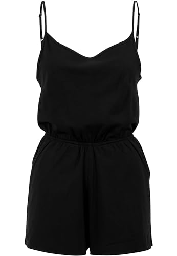 Urban Classics Damen Relaxed Jumpsuit Ladies Short Spaghetti TB1531, Gr. X-Small, Schwarz (Black 7) von Urban Classics