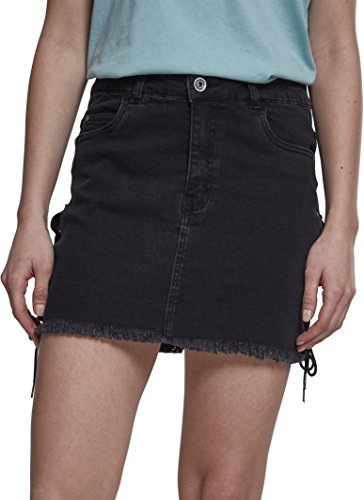Urban Classics Damen Ladies Highwaist Denim Lace Up Shorts 33 Black Washed Urban Classics Damen Ladies Highwaist Denim Lace Up Shorts 33 Black Washed von Urban Classics