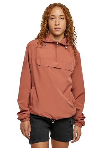 Urban Classics Damen Jacke Ladies Basic Pull Over Jacket terracotta 4XL von Urban Classics